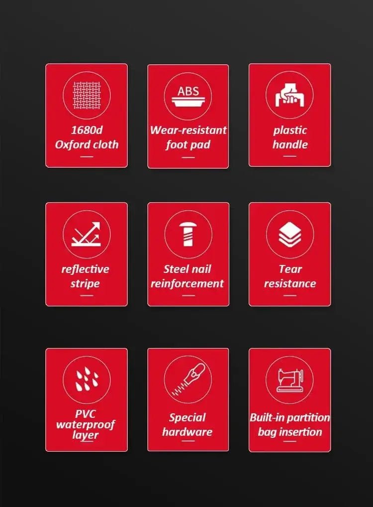 China China DELIXI ELECTRIC Tool Bag,Multifunctional Waterproof Storage Bags,Suitable for Electricians,Carpenters,Car Mechanics,Homeowners