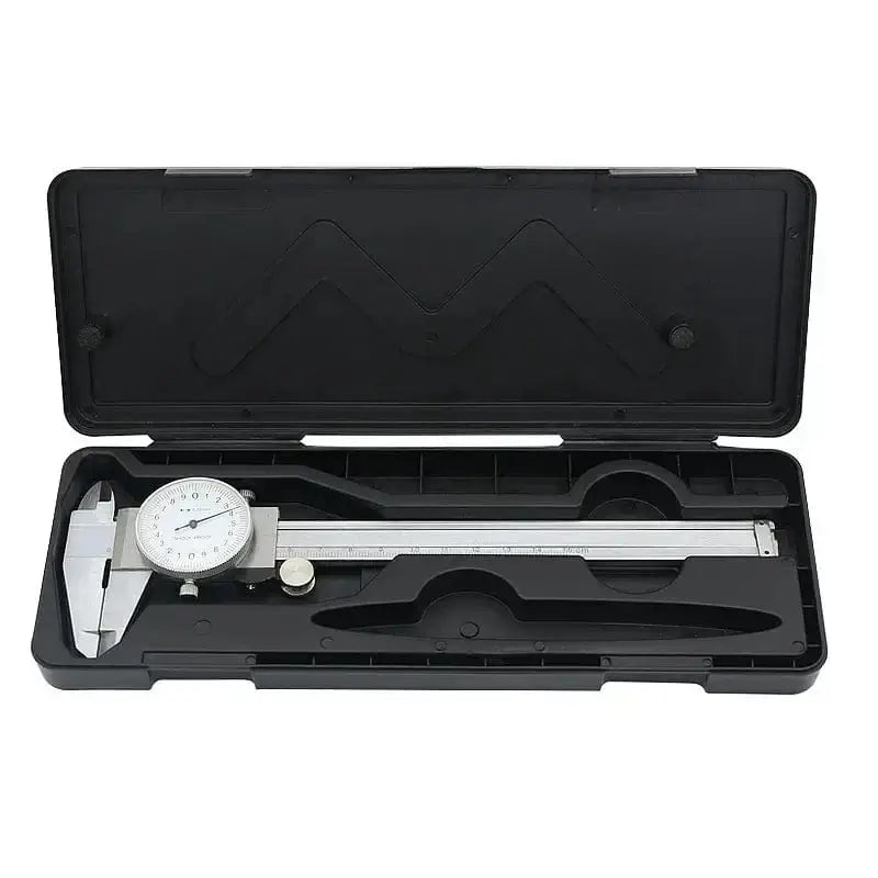 China China Dial Calipers High Precision Metal Vernier Calipers Shockproof Height Depth Inner Outer Diameter Tester 0-200 mm Measuring Tools