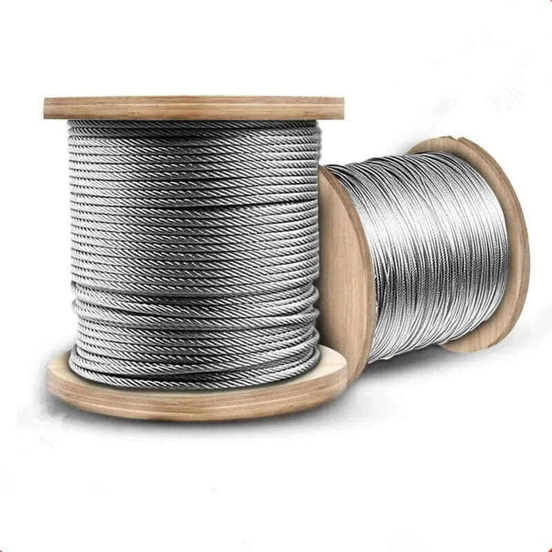 China China Diameter 0.3--8mm,20 to 100 Meters 304# Stainless Steel Wire Rope Soft Cable Fishing Clothesline Lifting Rustproof Line