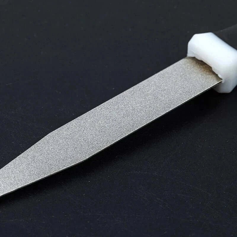 China China Diamond Sharpening Scissors Knives Rod Grit File Garden Tools Double-sided Flat Curved Design Handheld Sharpener Home Supplies