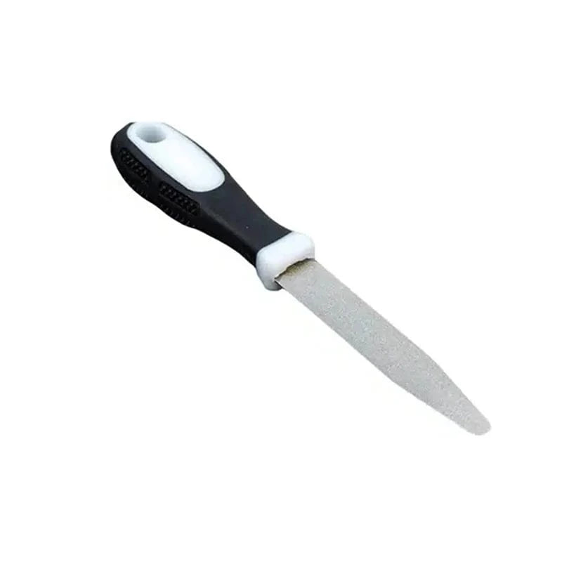 China China Diamond Sharpening Scissors Knives Rod Grit File Garden Tools Double-sided Flat Curved Design Handheld Sharpener Home Supplies