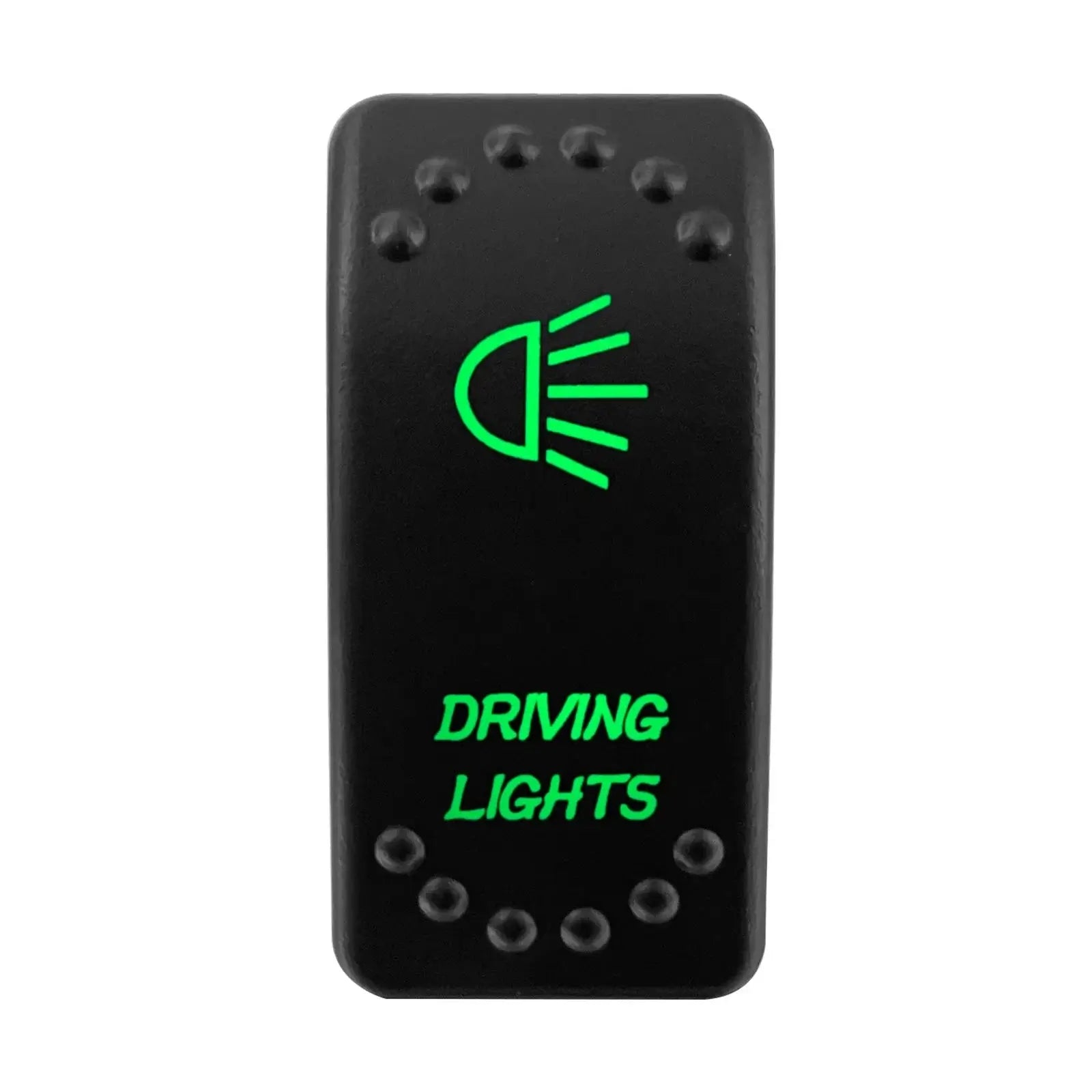 China China DRIVING LIGHT Waterproof Green Led Car Rocker Switch On Off 12V 20A Washer Wiper Momentary Toggle Switch For Marine Boat ATV RZR RV Autosteer