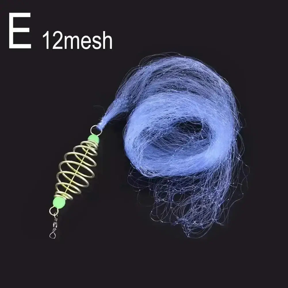 China China E / China Multi Size Fishing Net Explosion Hook Trap Mesh Luminous Shoal Bead Gill Sea Feeder Cast Netting Trap Copper Nettackle Desi T4s9