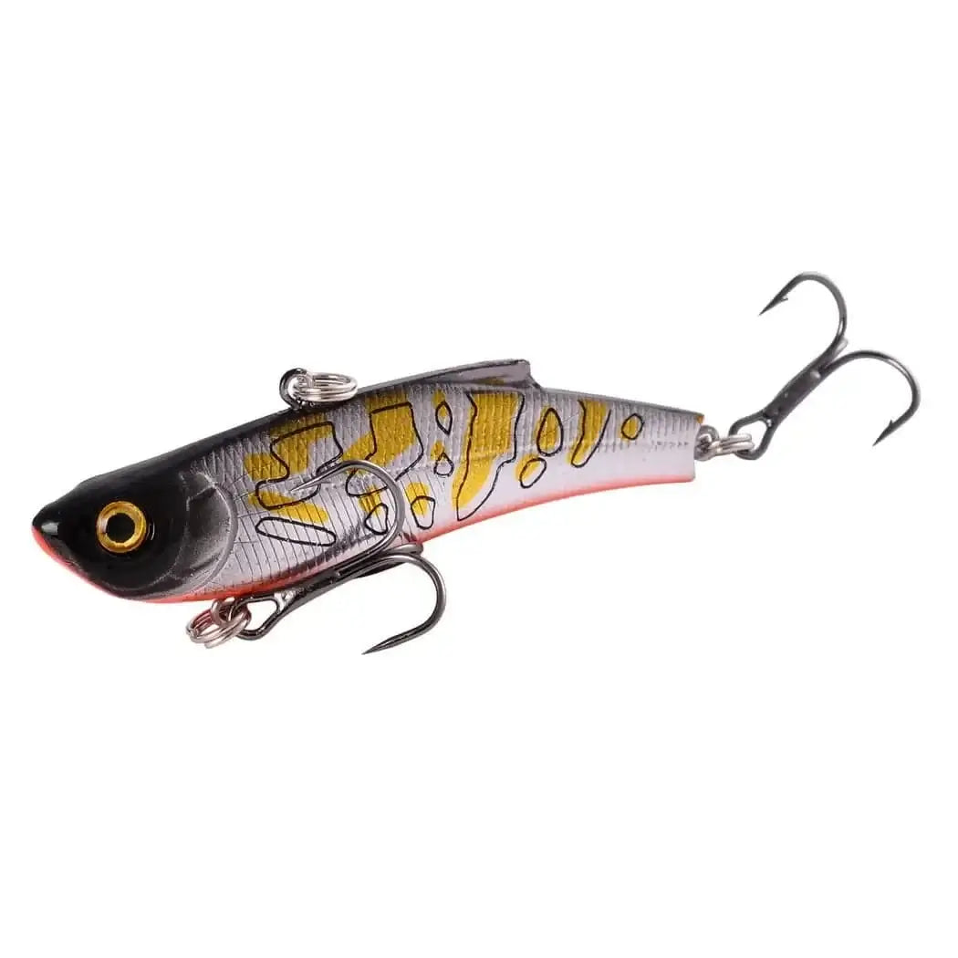 China China E1 Aorace 1Pc Winter Ice Fishing Lure 7cm/18g Sinking Isca Artificial Rattlin Vibration VIB Hard Bait Crankbait Treble Hooks Tackle