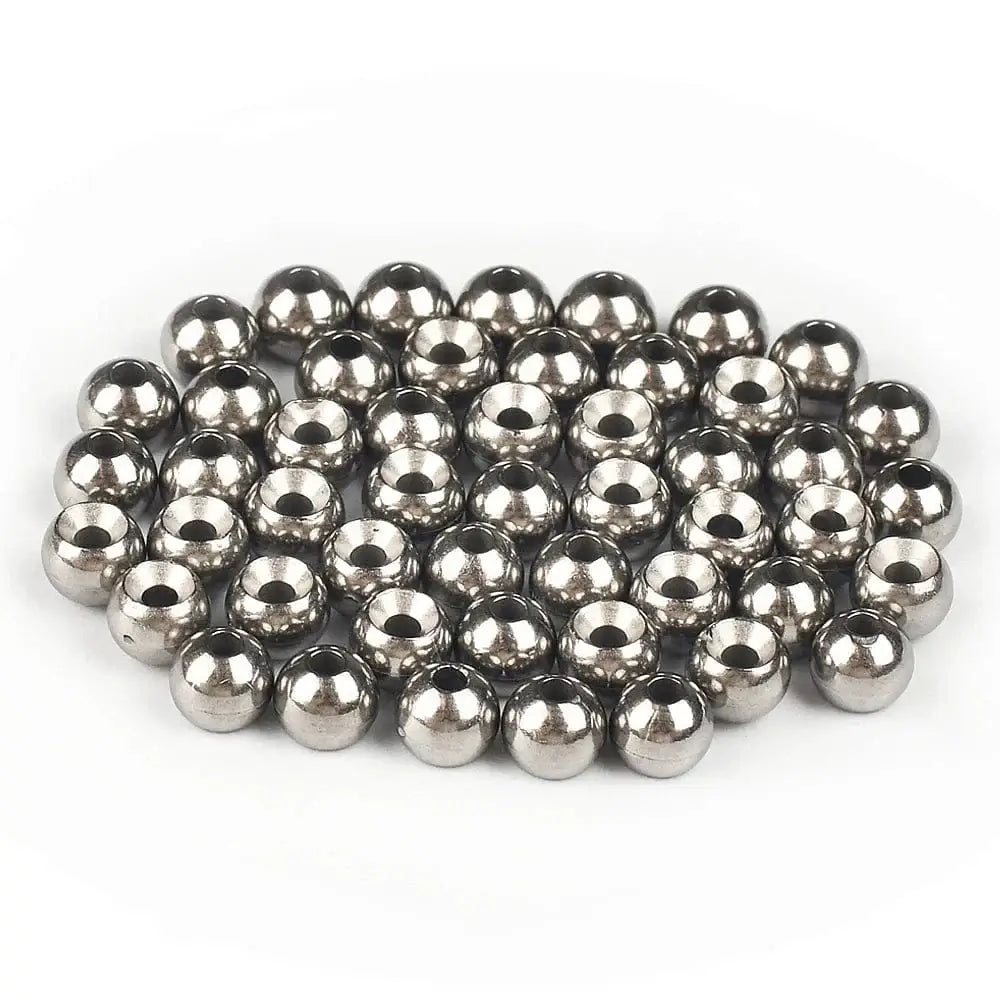 China China EliteTG Tungsten Cycolps Beads,100pcs 1.5-3.5mm Fly Tying Material,Trout Perch Panfish Nymph Jig Head Bead DIY Tackel