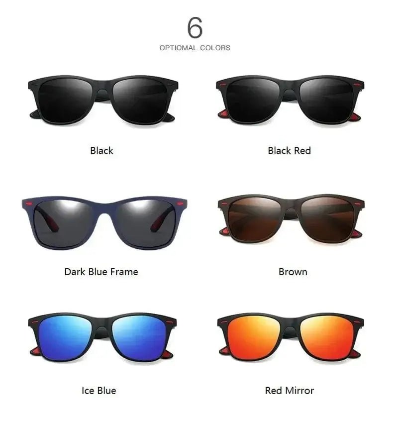 China China Fashion Vintage Square Unisex Driving Fishing Sunglasses Men Women Luxury Brand Designer Sun Glasses Anti-Glare Eyewear UV400