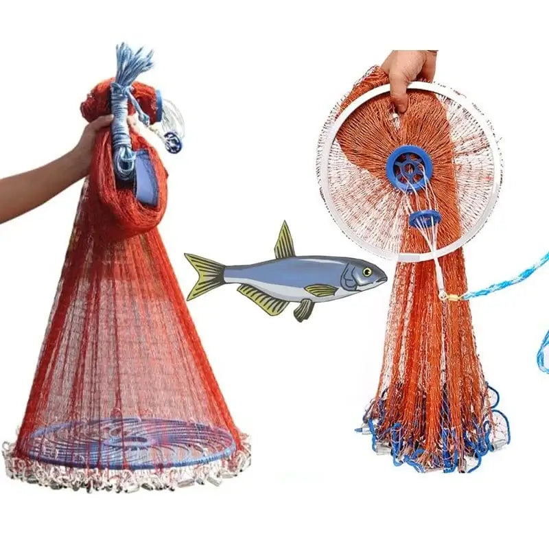China China Finefish Height 1.2-3.6M Hand Throw Network With Ring Gillnet Easy USA Cast Nets Catch Fishing Net Small Mesh Hunting Fish Gear