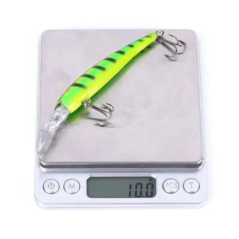 China China Fish Hook Bait 10g Deep Diving Large Minnow Wobbler Lure Artificial Hard Bait Crankbait Bass Pike Walleye Perch Fishing Gear
