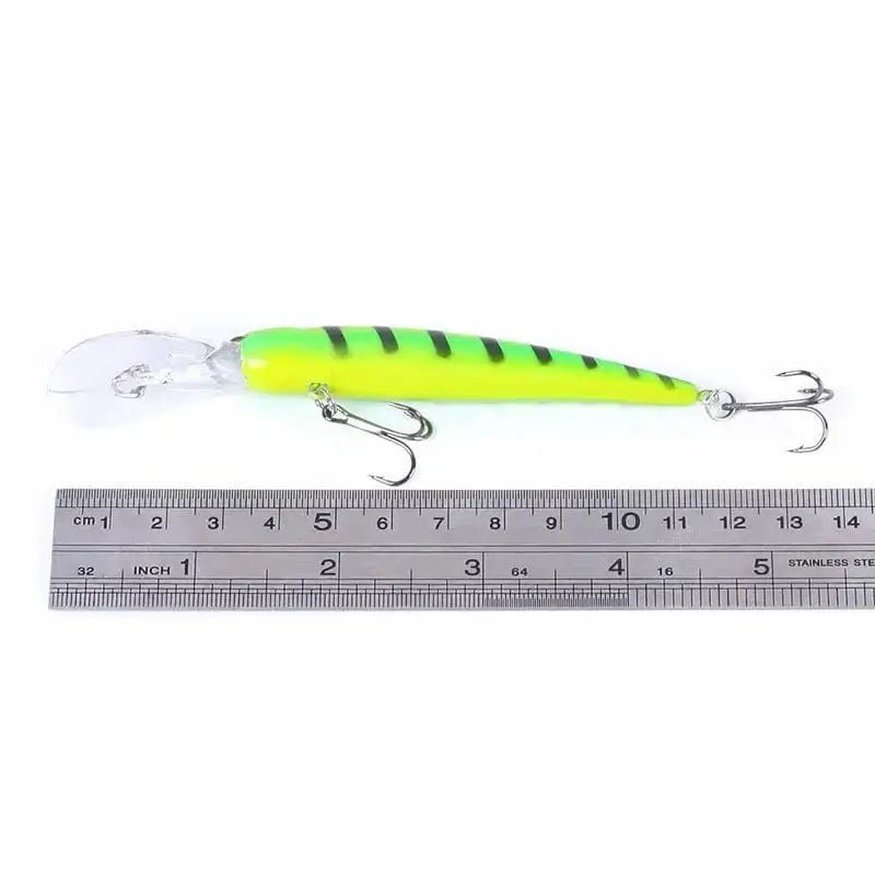 China China Fish Hook Bait 10g Deep Diving Large Minnow Wobbler Lure Artificial Hard Bait Crankbait Bass Pike Walleye Perch Fishing Gear