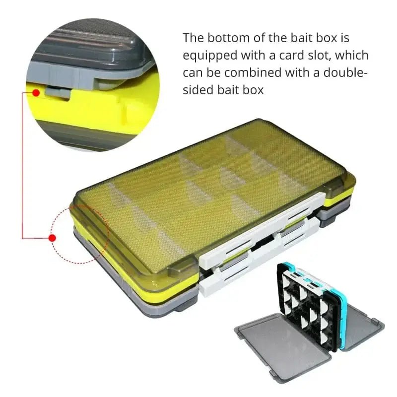 China China Fishing Box Portable Accessories Box Fisherman Tackle Box Plastic Bait Boxes Hook Organizer Storage Tool For Carp Fishing Goods