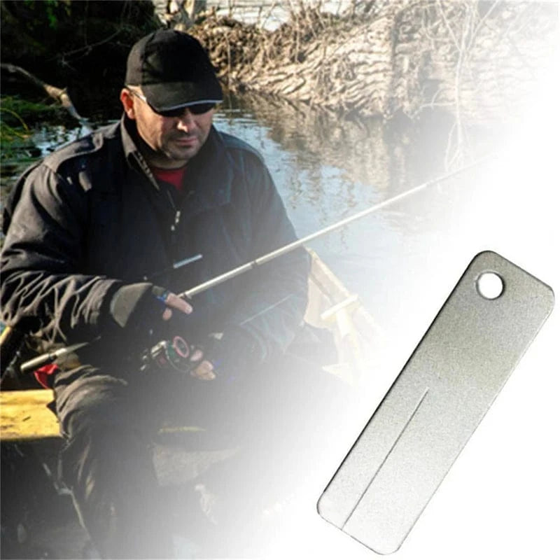 China China Fishing Hook Sharpener Portable Diamond Stone Fish Hook Sharpen Tools Knife Whetstone Keychain for Outdoor Fishing Accessories