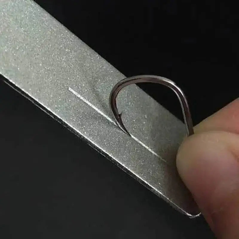 China China Fishing Hook Sharpener Portable Diamond Stone Fish Hook Sharpen Tools Knife Whetstone Keychain for Outdoor Fishing Accessories