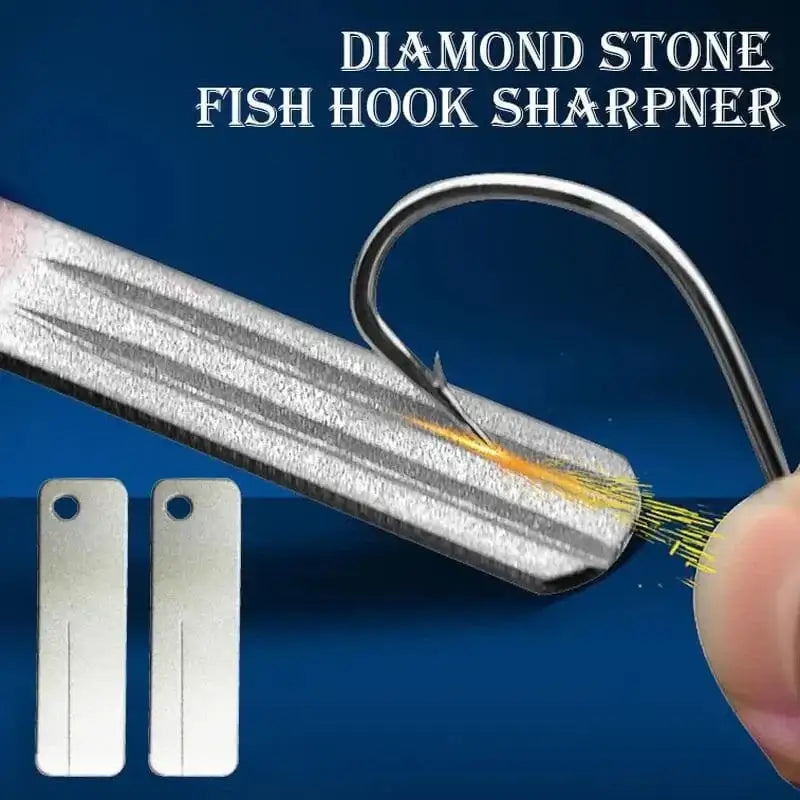 China China Fishing Hook Sharpener Portable Diamond Stone Fish Hook Sharpen Tools Knife Whetstone Keychain for Outdoor Fishing Accessories