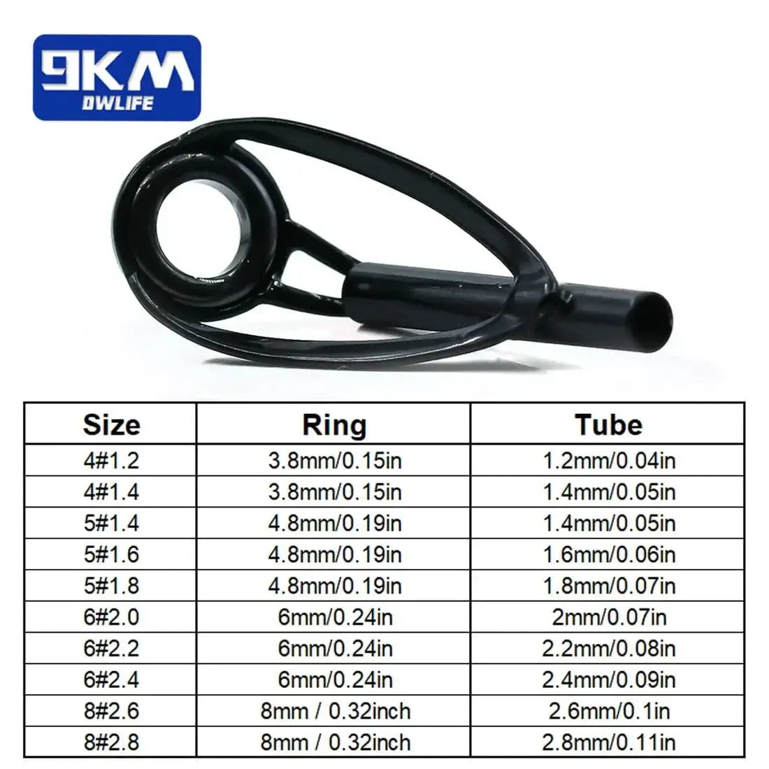 China China Fishing Rod Guide Tip Repair Kit Stainless Steel Spinning Rod Replacement Kit Wear Resistant Ceramic Ring Saltwater Freshwater