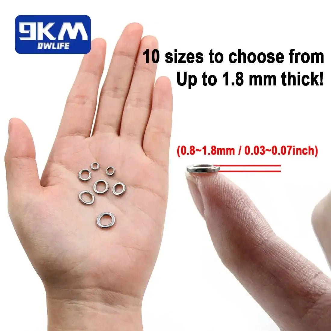 China China Fishing Solid Ring 20~100Pcs Fishing Lure Connectors Stainless Steel Snap Fishing Accessories Solid Ring Saltwater Tackle Chrome