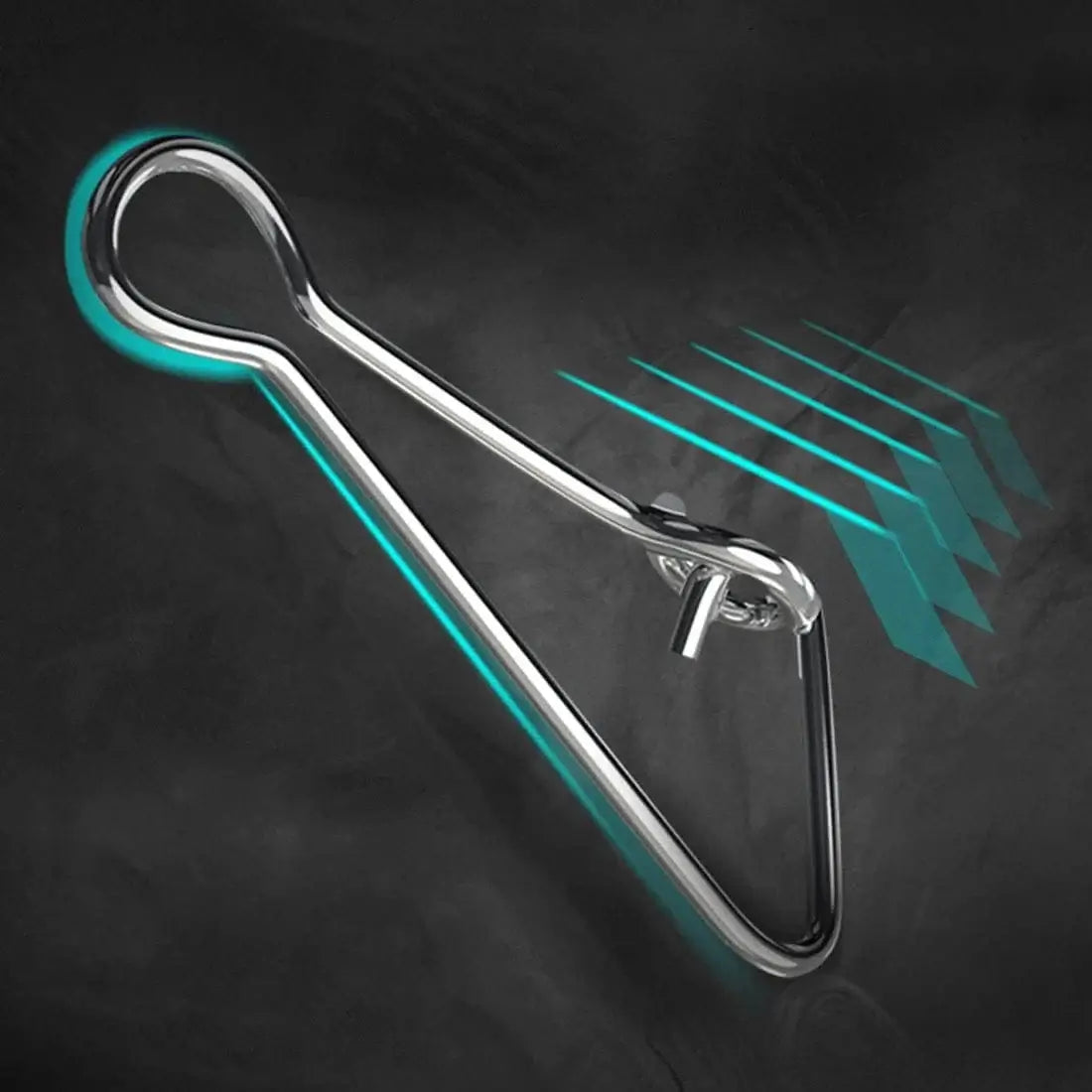 China China FishTrip Hook Snap Stainless Steel Fishing Snap for Plug Fishing, Feeders, Tying Lures, Float, Making Fishing Rig