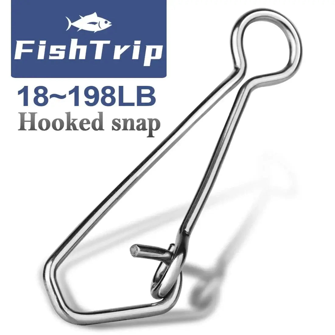 China China FishTrip Hook Snap Stainless Steel Fishing Snap for Plug Fishing, Feeders, Tying Lures, Float, Making Fishing Rig