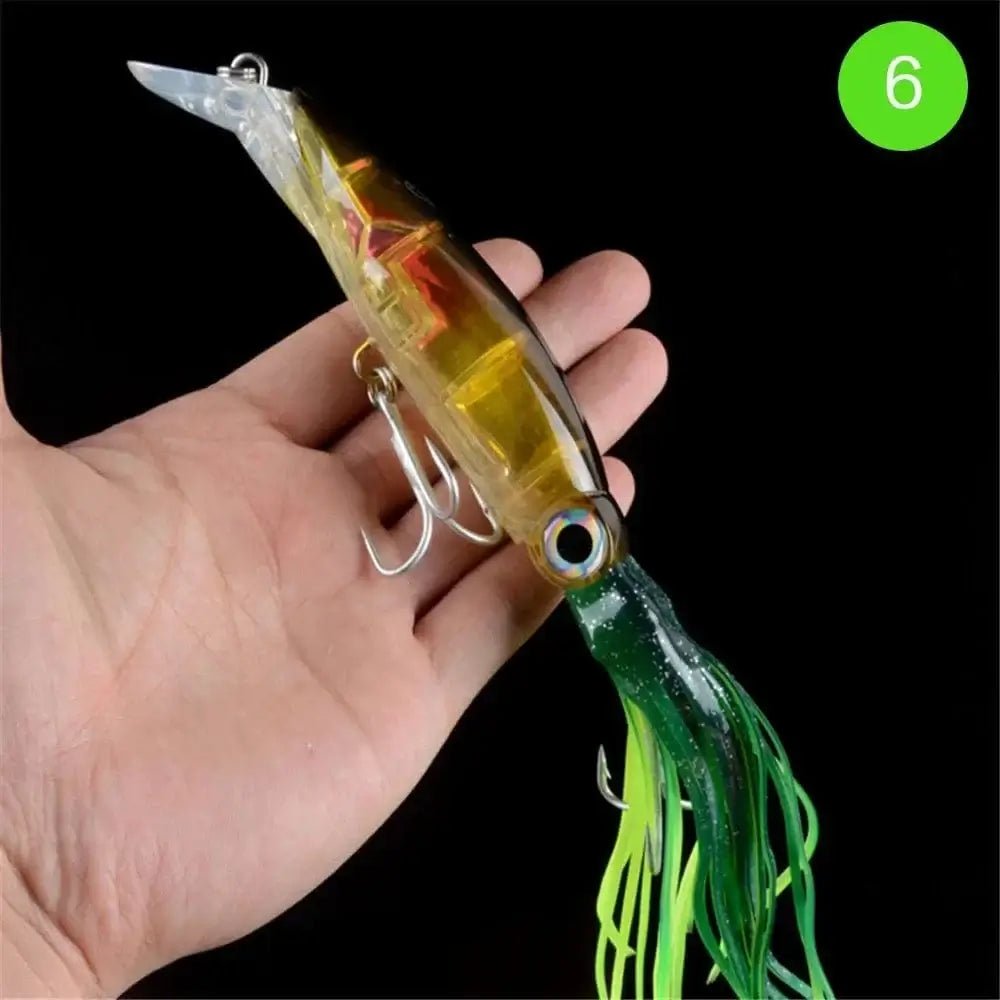 China China FLYSAND Large Simulation Squid Hard Fishing Lures Baits Lifelike Swimbait Octopus Bait With 2 Treble Hooks Fishing Accessory
