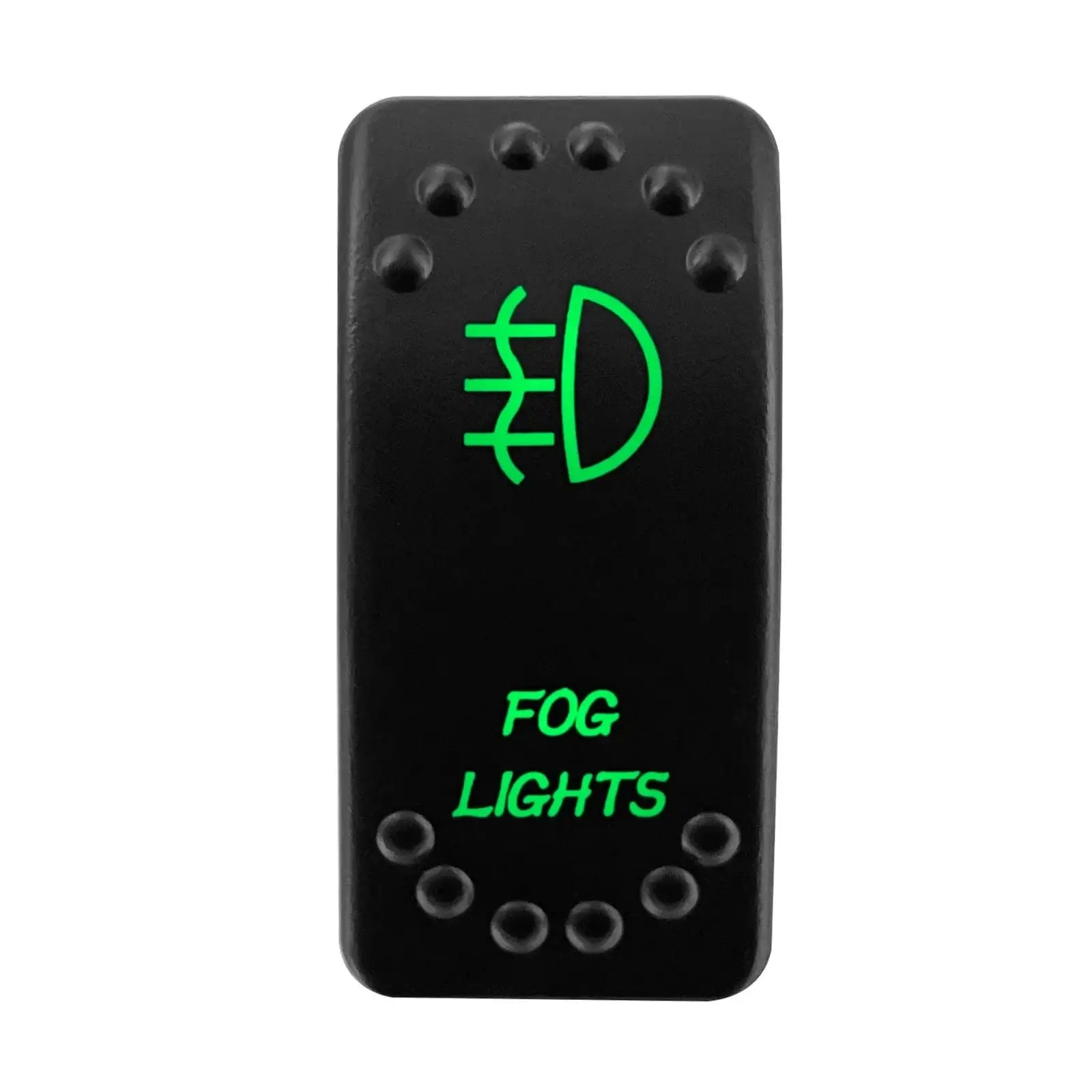 China China FOG LIGHT Waterproof Green Led Car Rocker Switch On Off 12V 20A Washer Wiper Momentary Toggle Switch For Marine Boat ATV RZR RV Autosteer