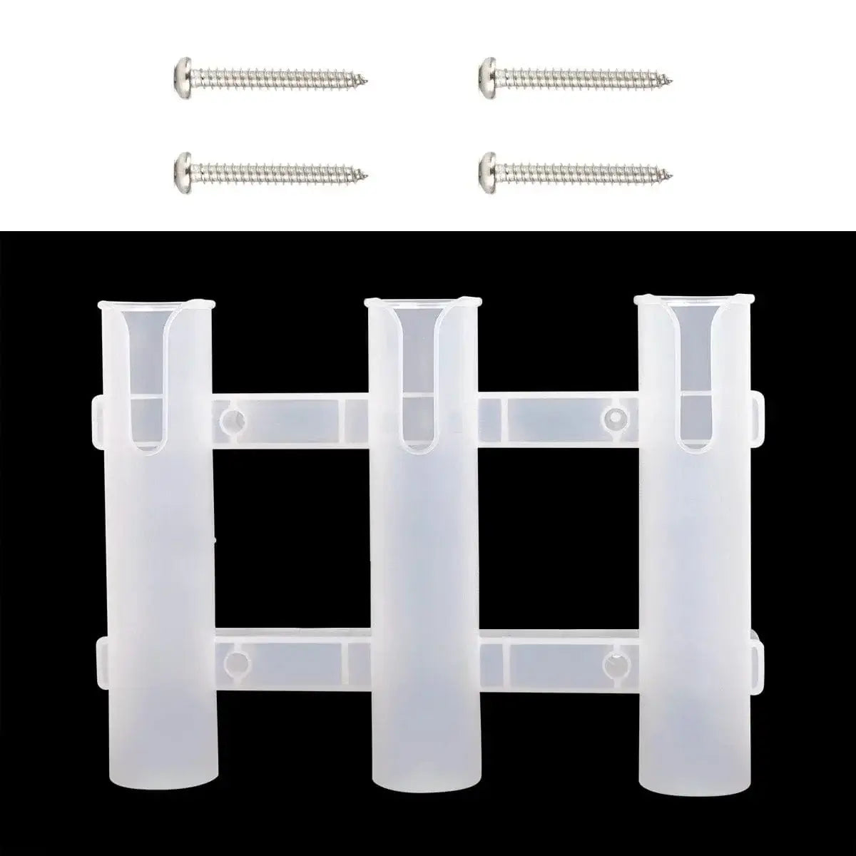 China China Golden 3 Tubes Link Plastic Fishing Rod Racks Holder Socket for Boat Marine Fishing Box Kayak Boat Yacht