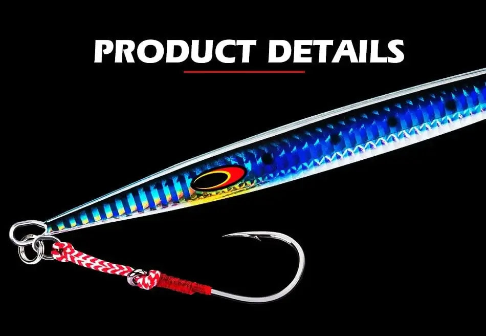 China China Goture 3pcs/lot Saltwater Speed Pitch Jigging Fishing Lure 80g 100g 150g 200g 250g 300g 350g Luminous Metal Jig Spoon 3 Colors