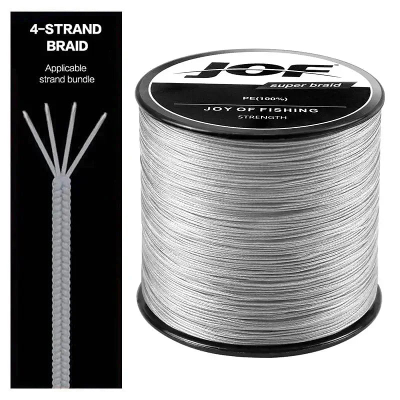 China China Gray / 300m-X4-0.6-12LB JOF 4 Strands Braided Fishing Line Multifilament 300M Carp Fishing 10-82lb Japanese Braided Wire Fishing Accessories Pe Line