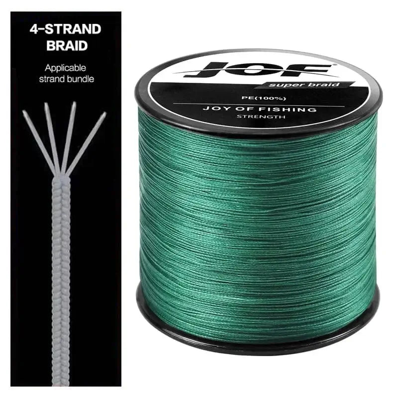 China China Green / 300m-X4-5.0-50LB JOF 4 Strands Braided Fishing Line Multifilament 300M Carp Fishing 10-82lb Japanese Braided Wire Fishing Accessories Pe Line
