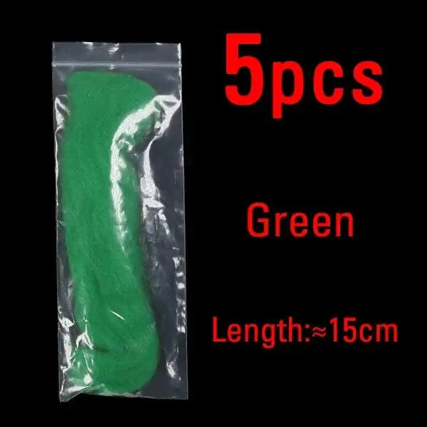 China China Green 5PCS ICERIO Fly Fishing Multiple Color Egg Yarn Glow Bug Yarn Fiber Baitfish Lure Parachute Fly Tying Material