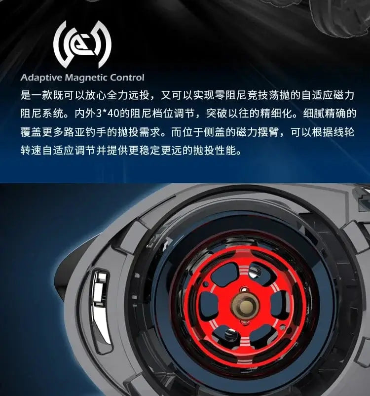 China China Haibo 24 NEW ARISE ULTRA AIR UT Magnesium Alloy Frame Baitcasting Fishing Reel 139g Carbon Fiber HandIe 11B+1RB Long Casting