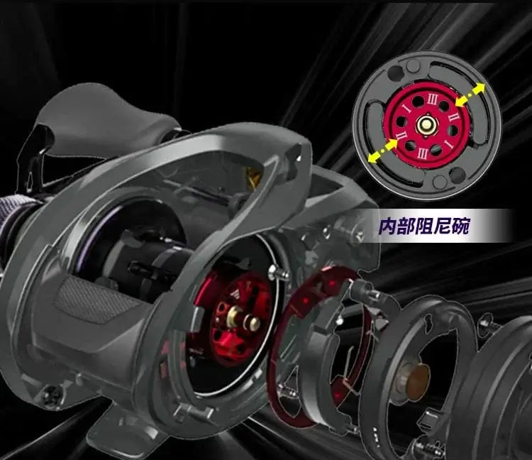 China China Haibo 24 NEW ARISE ULTRA AIR UT Magnesium Alloy Frame Baitcasting Fishing Reel 139g Carbon Fiber HandIe 11B+1RB Long Casting