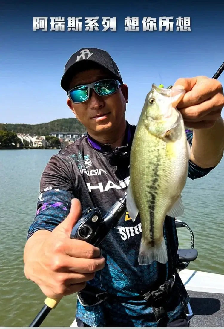 China China Haibo 24 NEW ARISE ULTRA AIR UT Magnesium Alloy Frame Baitcasting Fishing Reel 139g Carbon Fiber HandIe 11B+1RB Long Casting