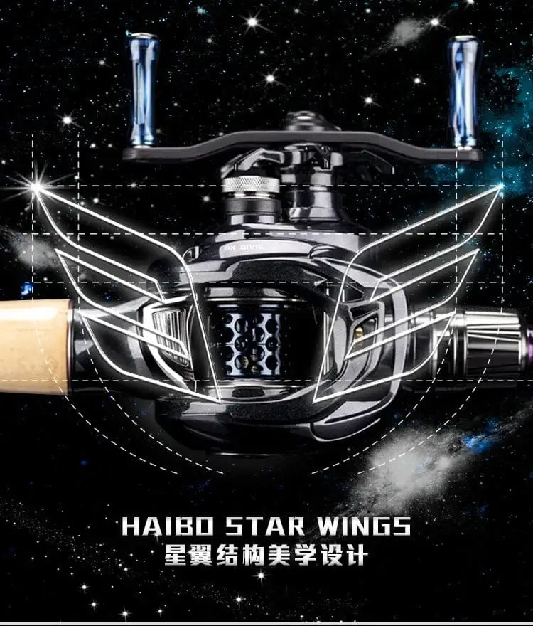 China China Haibo 24 NEW ARISE ULTRA AIR UT Magnesium Alloy Frame Baitcasting Fishing Reel 139g Carbon Fiber HandIe 11B+1RB Long Casting