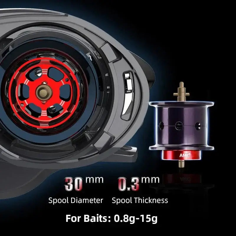 China China Haibo 24 NEW ARISE ULTRA AIR UT Magnesium Alloy Frame Baitcasting Fishing Reel 139g Carbon Fiber HandIe 11B+1RB Long Casting