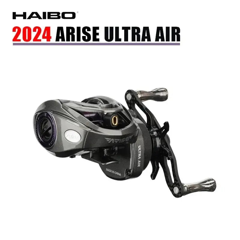 China China Haibo 24 NEW ARISE ULTRA AIR UT Magnesium Alloy Frame Baitcasting Fishing Reel 139g Carbon Fiber HandIe 11B+1RB Long Casting