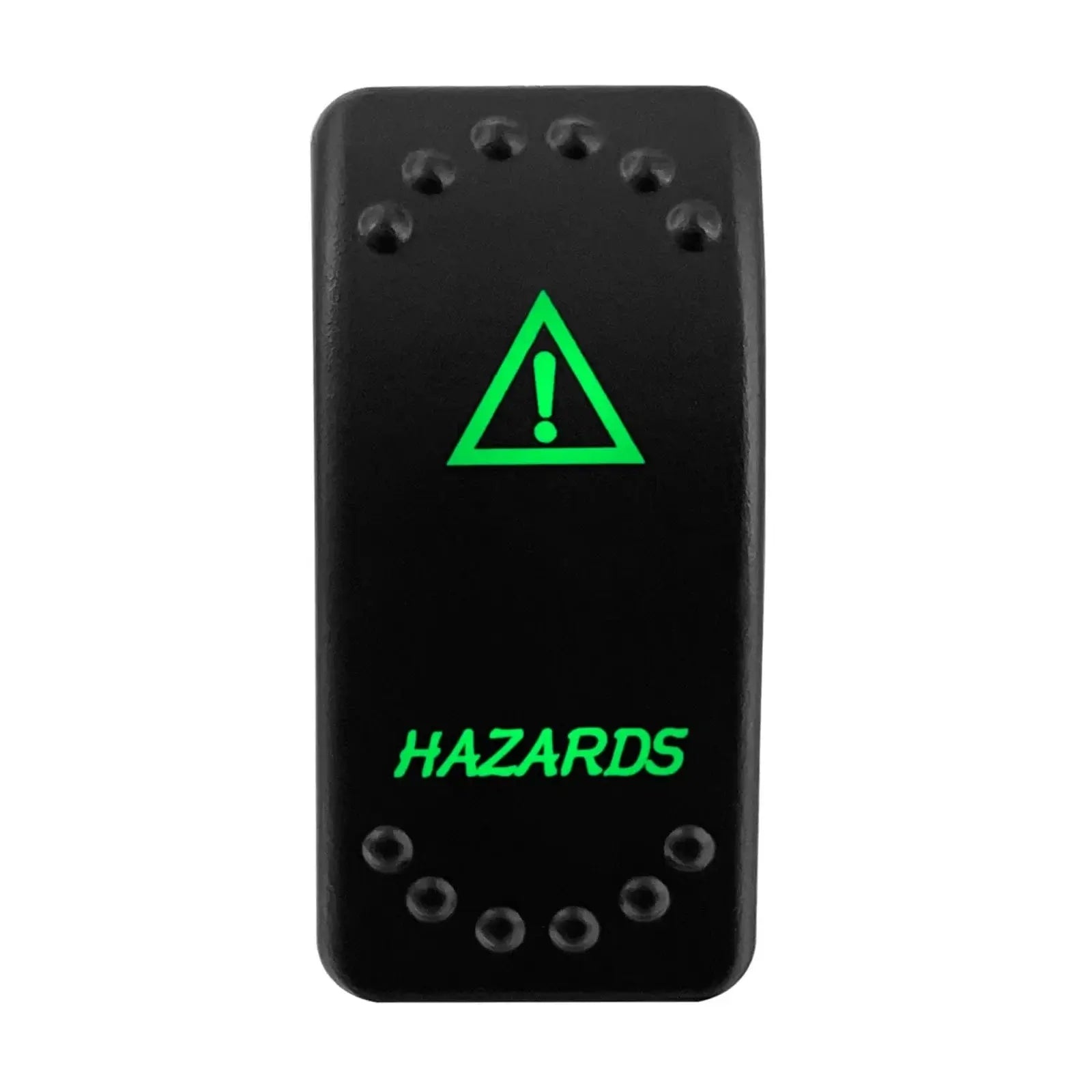 China China HAZARD Waterproof Green Led Car Rocker Switch On Off 12V 20A Washer Wiper Momentary Toggle Switch For Marine Boat ATV RZR RV Autosteer