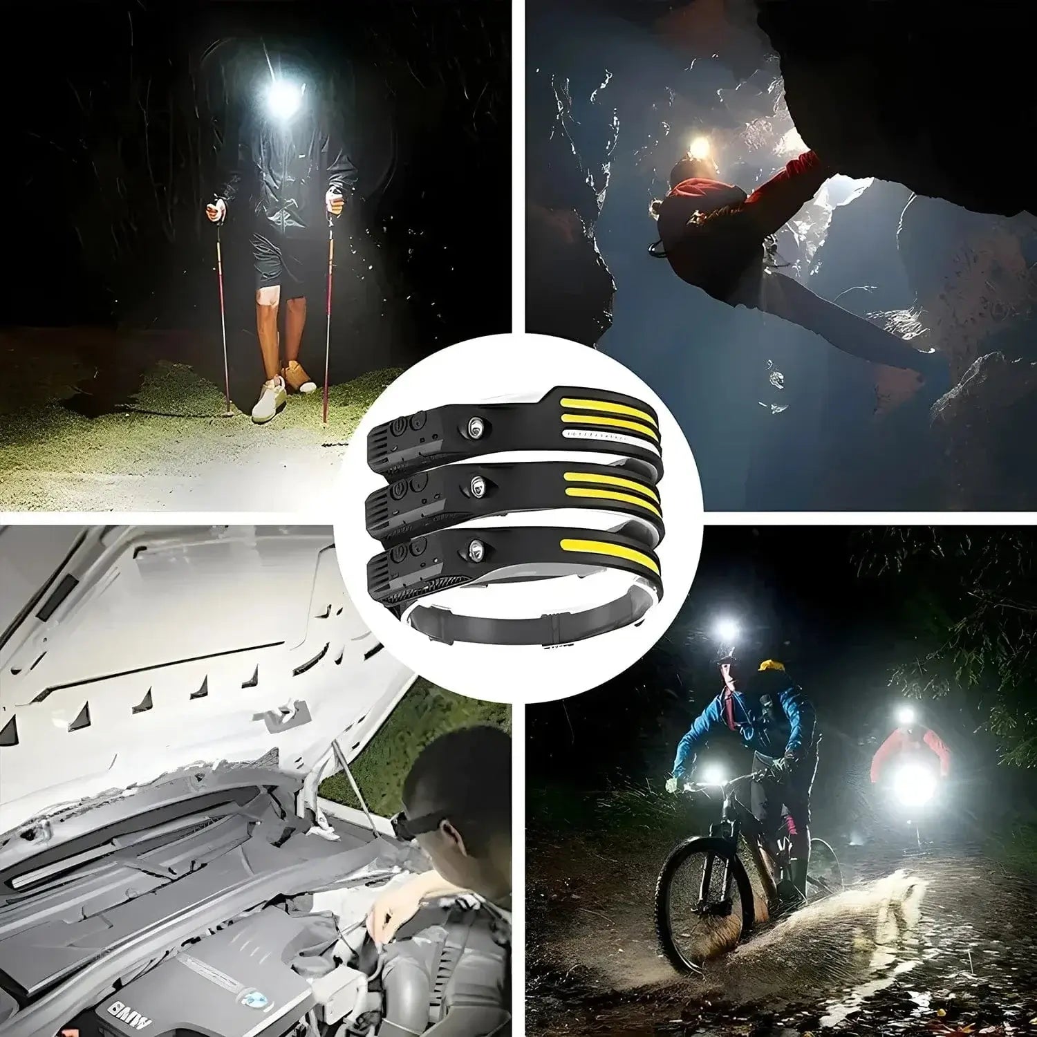 China China Headlight Portable head mounted work light rechargeable floodlight multifunctional outdoor fishing light strong running light