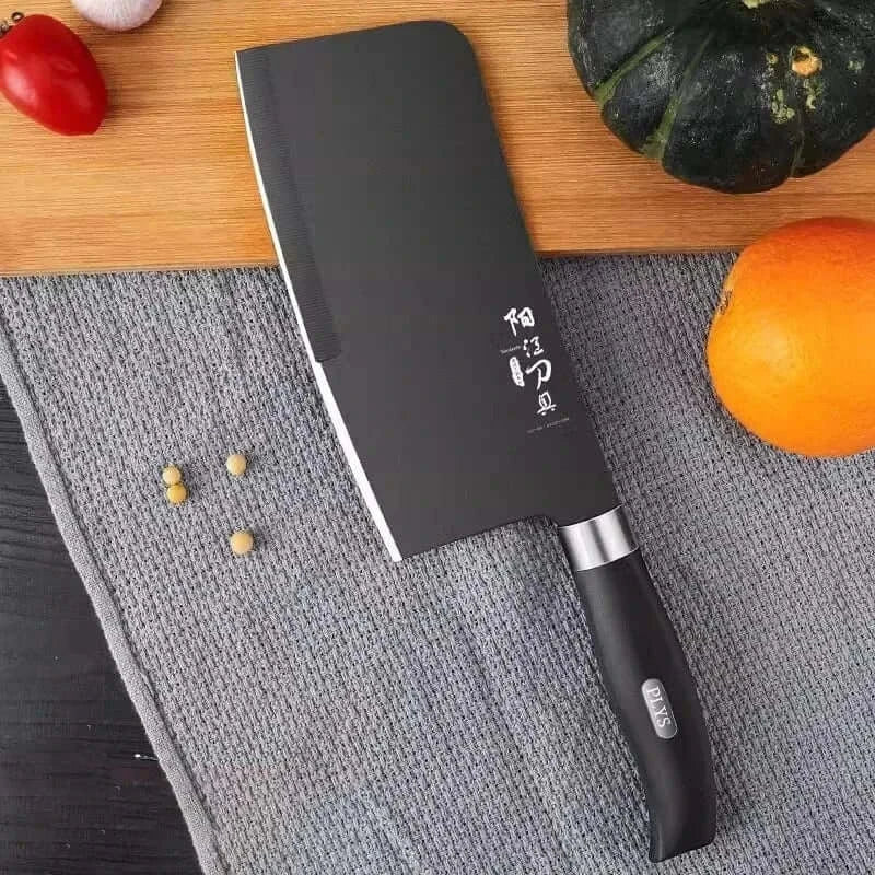 China China High quality Black Steel Knife set Home multi-functional sharp Bone cutting knife, chef's slicing knife, kitchen accessories