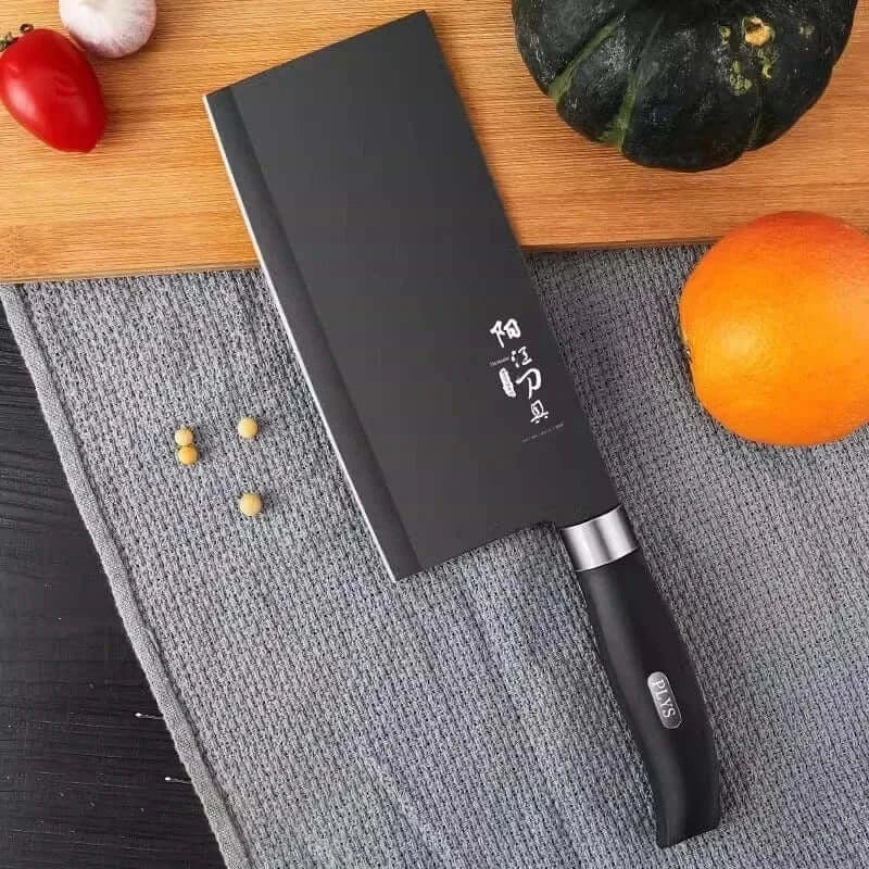 China China High quality Black Steel Knife set Home multi-functional sharp Bone cutting knife, chef's slicing knife, kitchen accessories