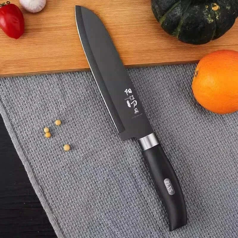 China China High quality Black Steel Knife set Home multi-functional sharp Bone cutting knife, chef's slicing knife, kitchen accessories
