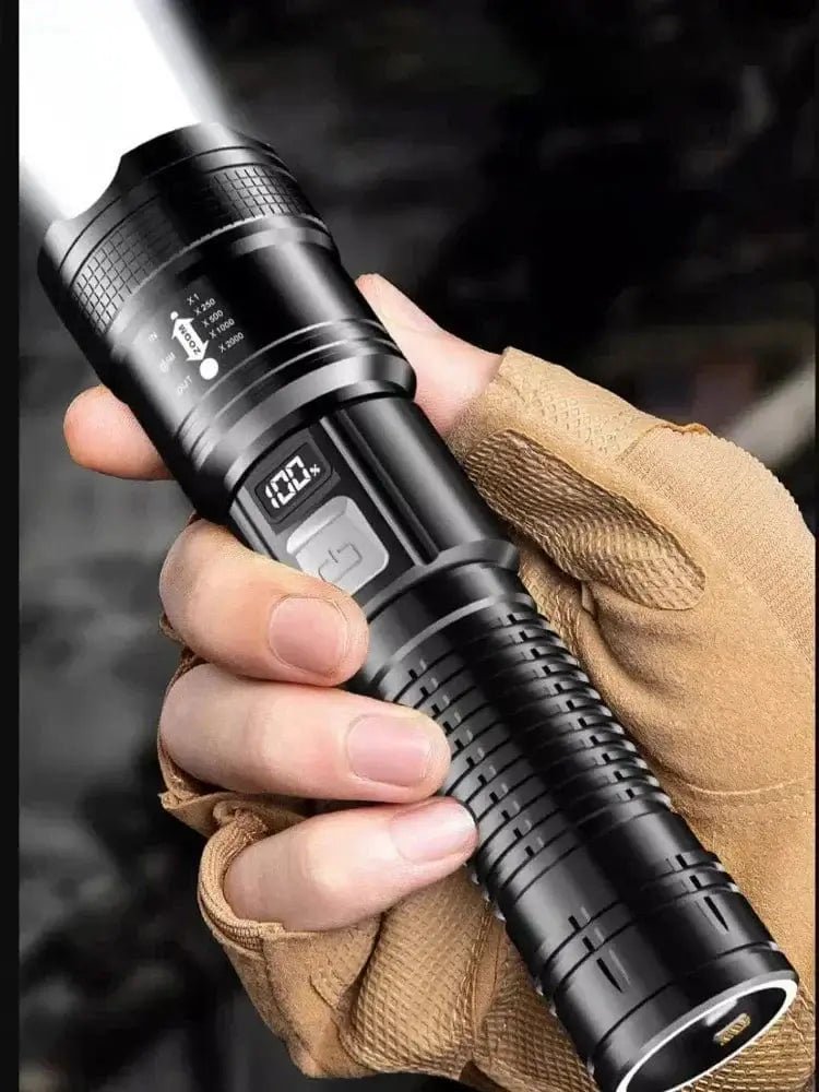 China China High Strong Power Led Flashlights Tactical Flash Light Torch Ultra Bright Lamp USB Charging Camping Fishing Defensa Zoom Lantern