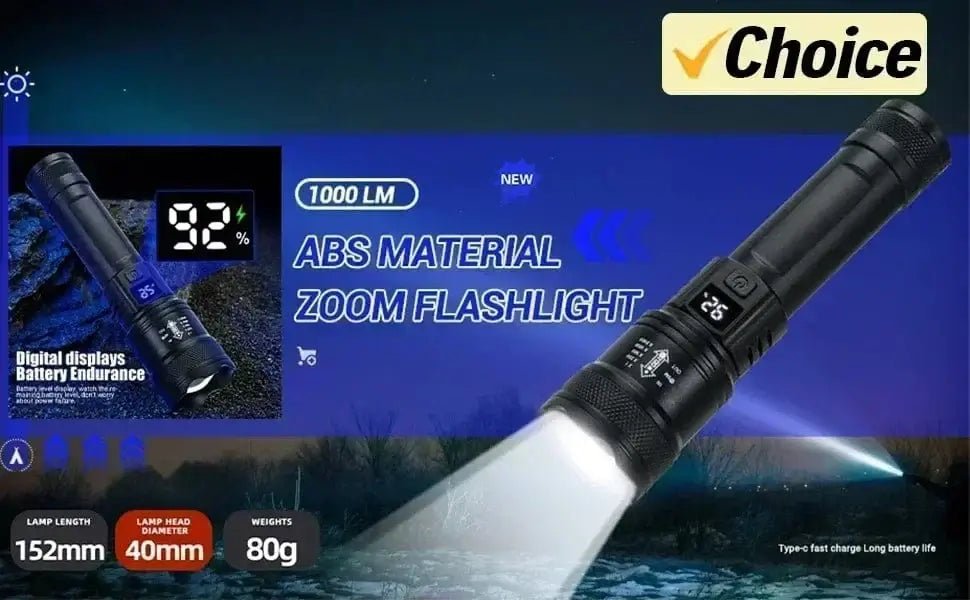 China China High Strong Power Led Flashlights Tactical Flash Light Torch Ultra Bright Lamp USB Charging Camping Fishing Defensa Zoom Lantern