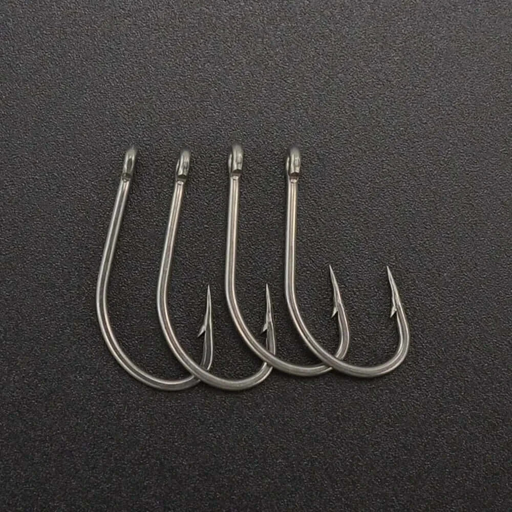 China China Hirisi 50pcs Carp Fishing Coating High Carbon Stainless Steel Barbed Hooks 8017 Fishing Hooks Accessories