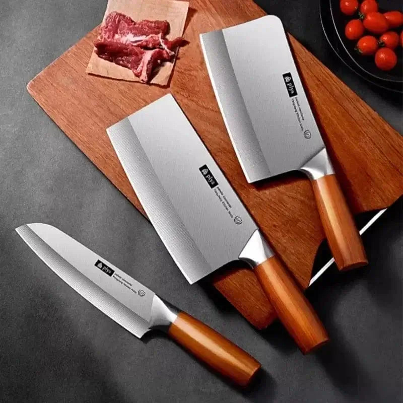 China China Household kitchen knife set with wrought steel handle, multi-functional kitchen knife,sharp and high hardness bone cutting knife