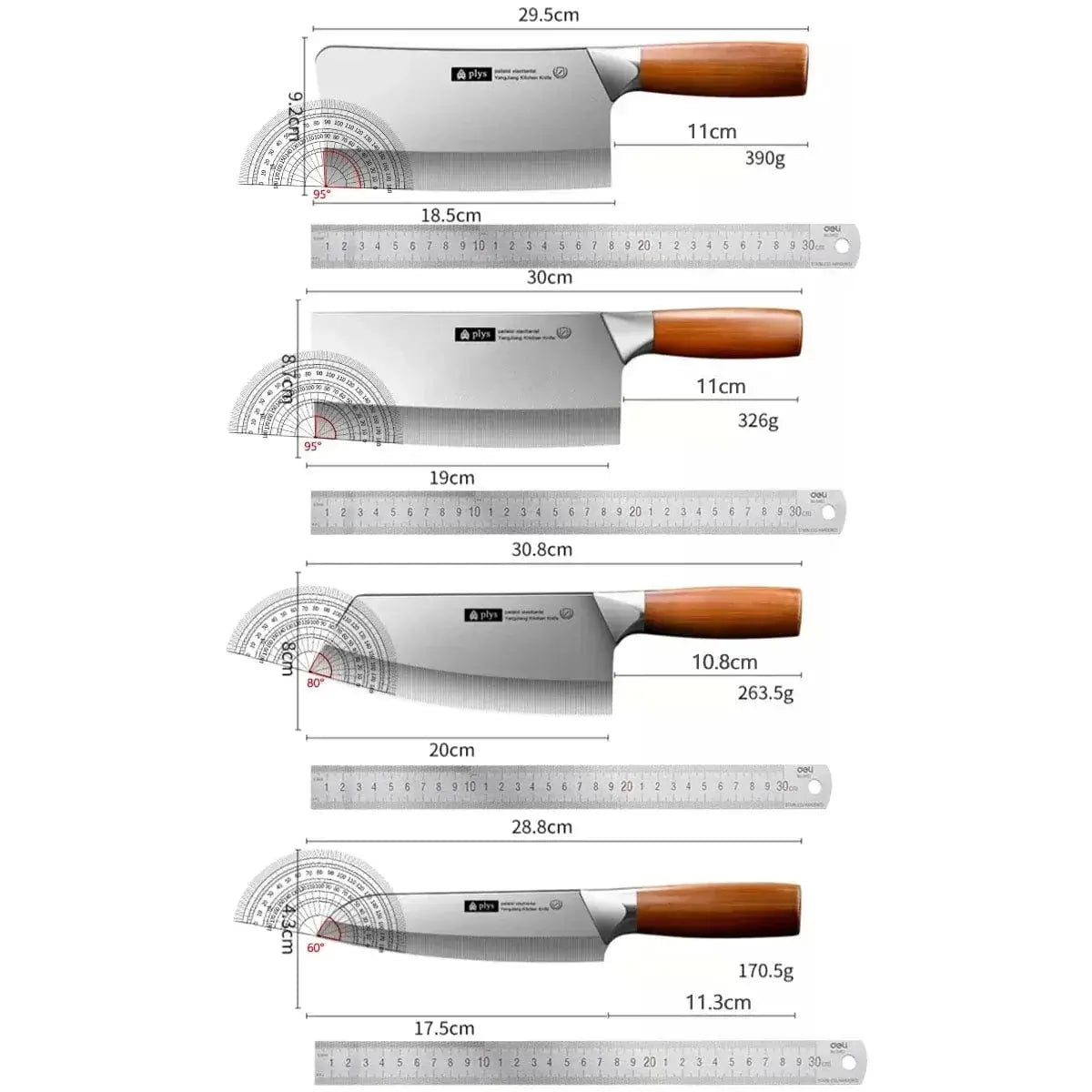 China China Household kitchen knife set with wrought steel handle, multi-functional kitchen knife,sharp and high hardness bone cutting knife