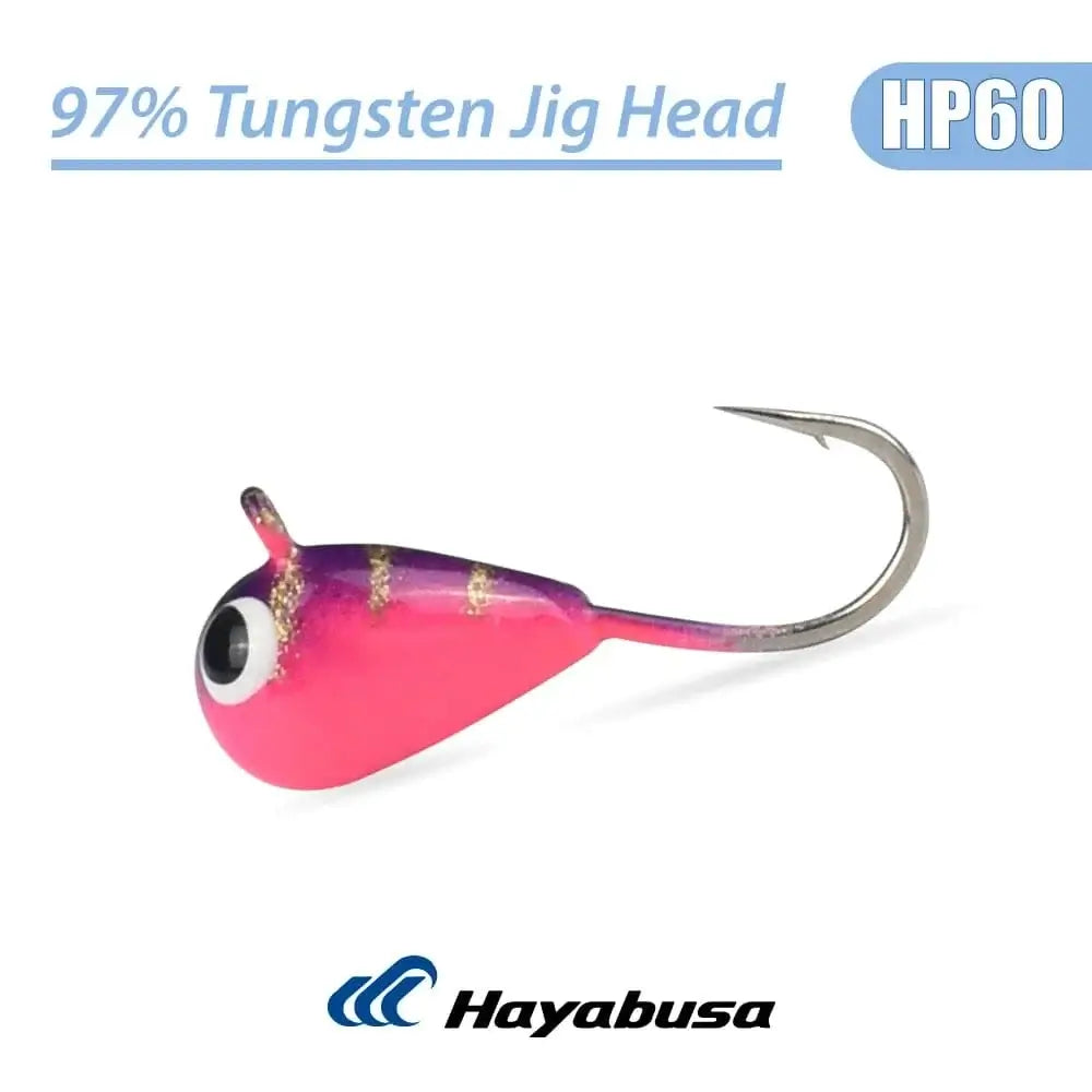 China China HP-60 / 6.0mm Elite TG 5pcs Tungsten Ice Fishing Jig,2.7mm-6.0mm Tear Drop Hayabusa Hook Winter Pike Carp Panfish Soft Lure Bait Tackel