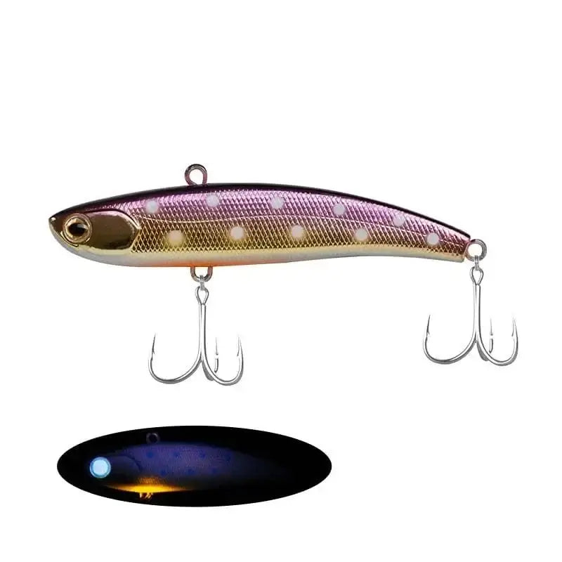 China China I / 90mm-22g Ima Rattin fishing lure 2024 Koume 90 winter ice Fishing VIB Lure 80/90mm 22g Rattlin Bait Sinking Spinning Swimbait Japan Hook