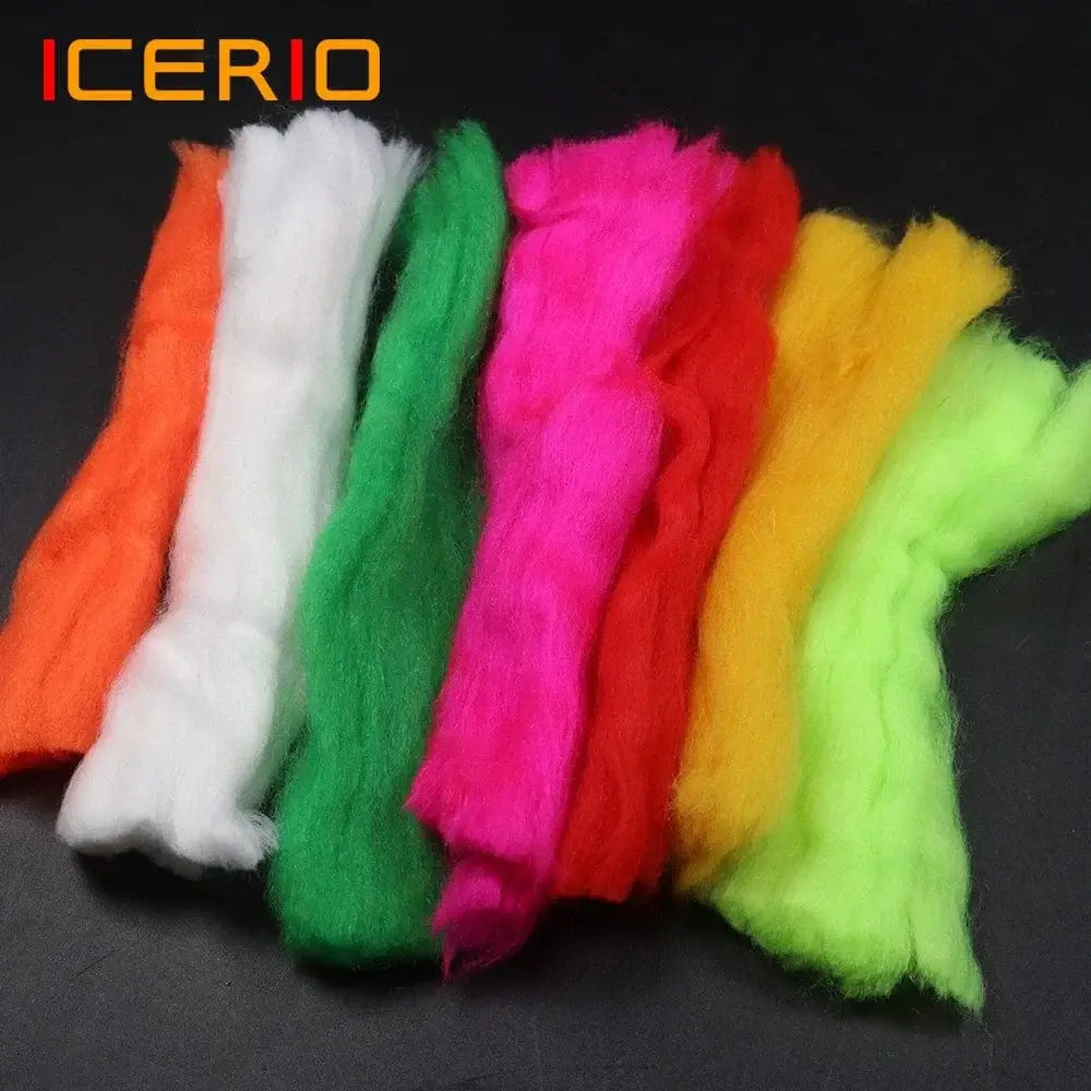 China China ICERIO Fly Fishing Multiple Color Egg Yarn Glow Bug Yarn Fiber Baitfish Lure Parachute Fly Tying Material