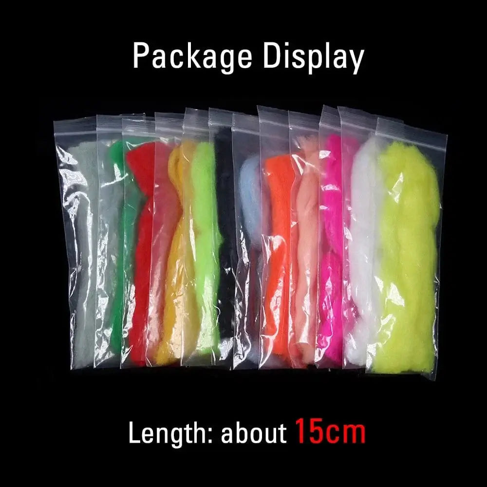 China China ICERIO Fly Fishing Multiple Color Egg Yarn Glow Bug Yarn Fiber Baitfish Lure Parachute Fly Tying Material