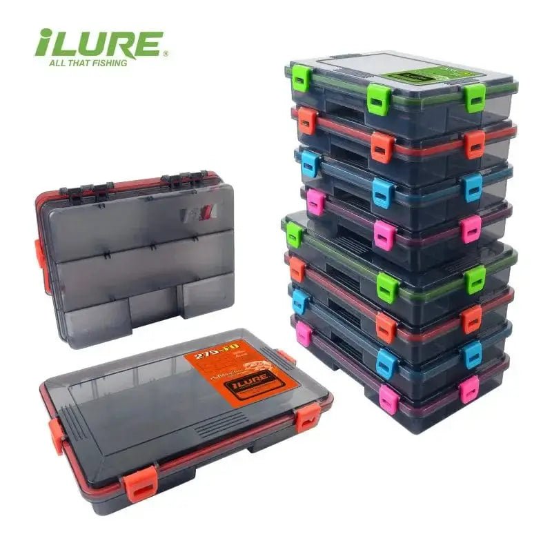 China China ILURE Fishing Tackle Box Large Capacity Waterproof Fishing Accessories Fish Hook Storage Lure Bait Organizer Boxes Fishing Goods