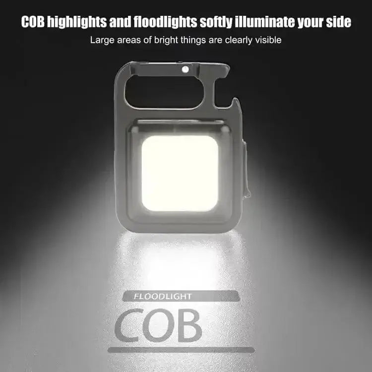 China China J031 Mini Protable COB Flashlight Keychain Lamp 4 Lighting Modes Torch Outdoor Waterproof Emergency Camping Fishing Work Lights